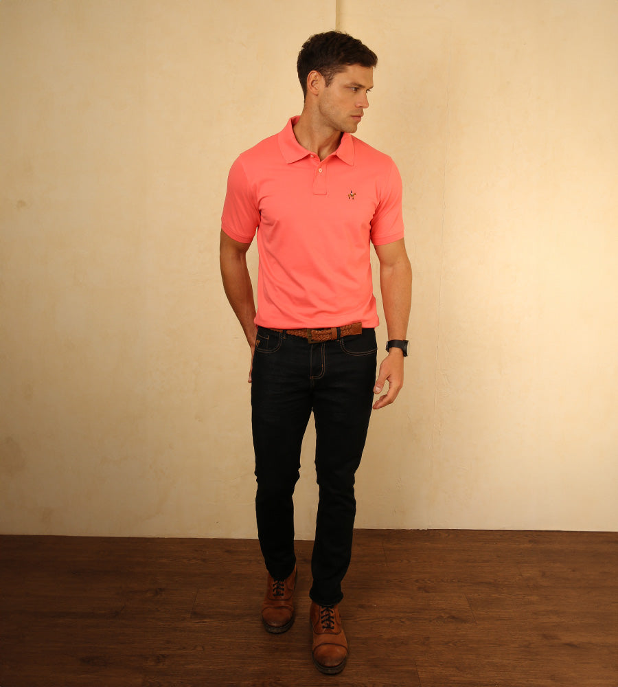 Polo Fondo Entero Salmon Oscuro 101161224– Polo club Colombia