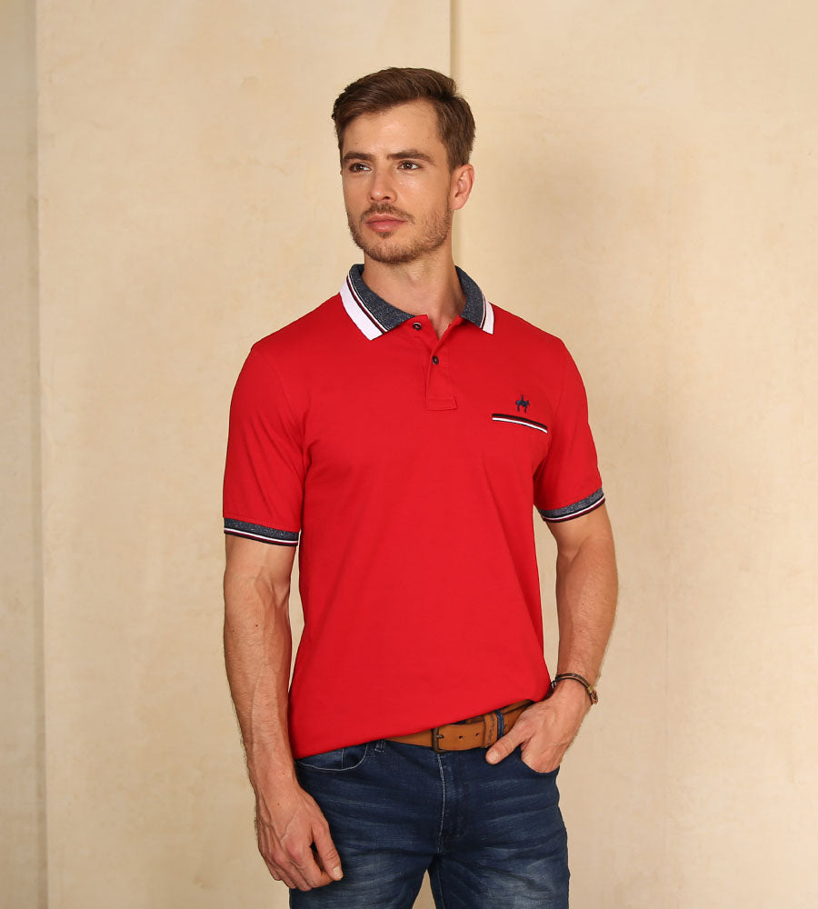 Polo rojo hombre on sale