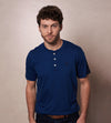 Camiseta Cuello Henley Azul Estado Ref. 147021223