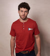 Camiseta Cuello Henley Roja Ref. 147111223