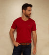 Camiseta Bordada Roja Ref. 153010823