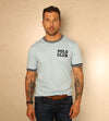 Camiseta Bordada Azul Celeste Ref. 152090823