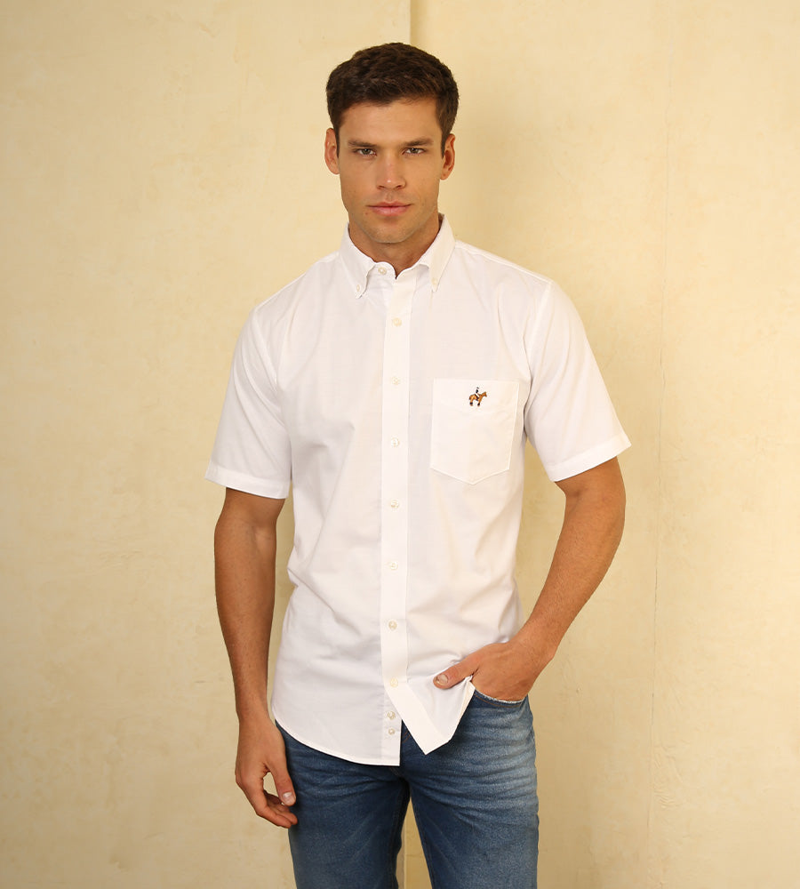 Polo Camiseta Blanca Con Mangas Amarillas Camiseta Tipo Polo