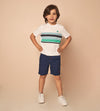 Camiseta Rayas Blanca Para NiñosRef. 208011223