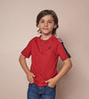 Camiseta Henley Roja Para Niño Ref. 247021223