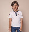 Camiseta Henley Blanca Para Niño Ref. 248011123