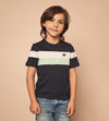 Camiseta Bloques Azul Navy Para Niño Ref. 249031123