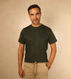 Camiseta Bordada Verde Militar Ref. 152050123