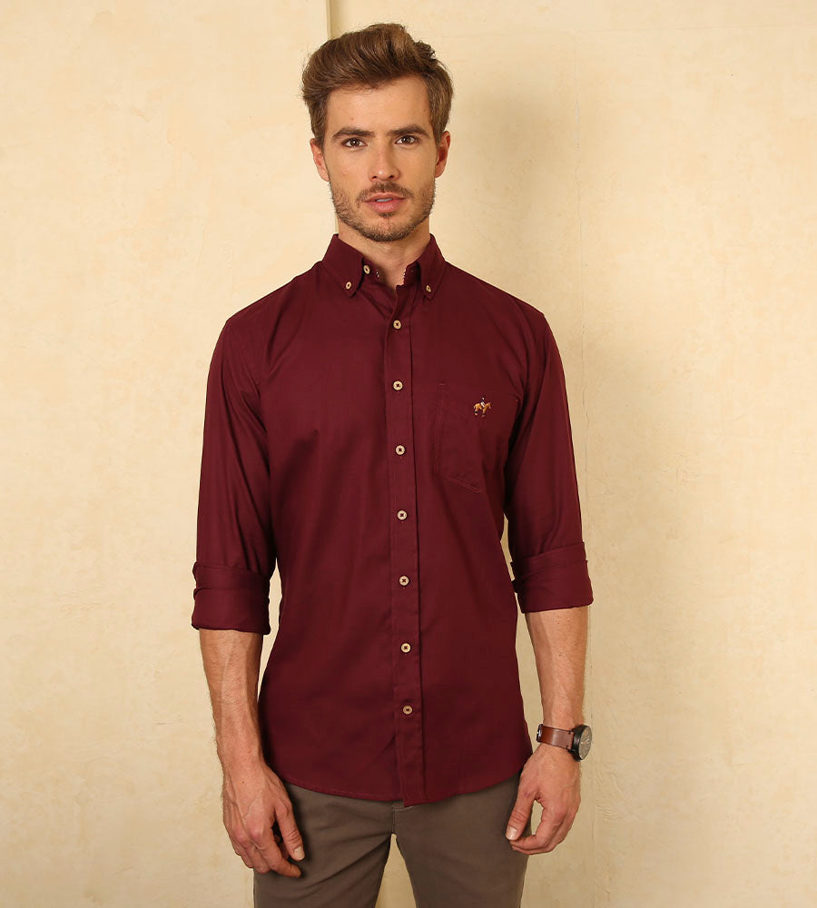 Outfit Con Camisa Vino Tinto Color Vino Outfits Hombre Con Camisa