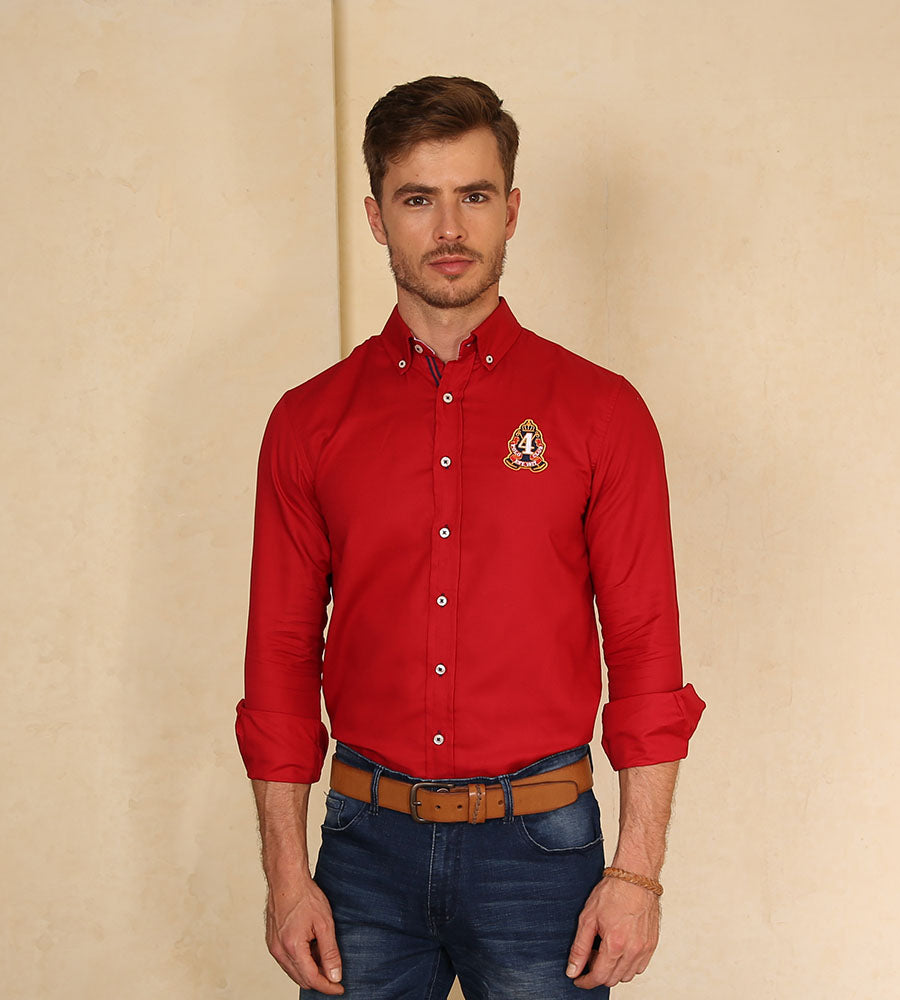 Jeans Camisa Basica Roja Lolitamoda Camisa Levis Roja Hombre