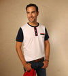 Camiseta Henley Blanca Ref. 147010123
