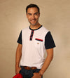 Camiseta Henley Blanca Ref. 147010123